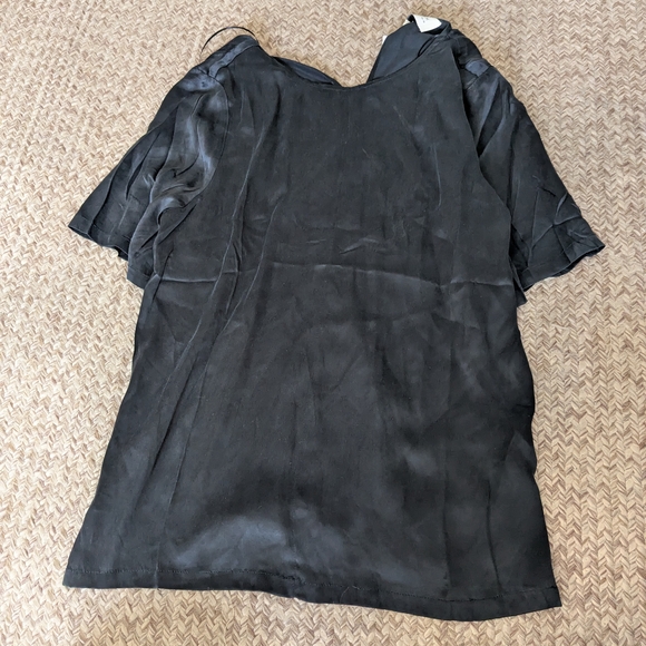NWT Dissh Layla Black Silk Tee - sz 4 - Picture 6 of 6